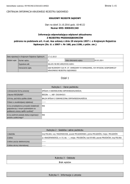 wyciąg z KRS