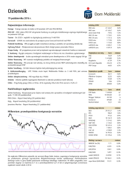 Dziennik - Dom Maklerski PKO Banku Polskiego