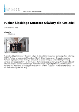 Puchar Śląskiego Kuratora Oświaty dla Czeladzi