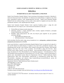 good samaritan hospital medical center dodatek a dyskryminacja