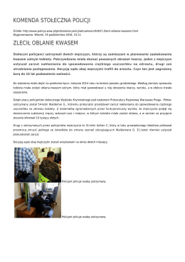 Generuj PDF - Komenda Stołeczna Policji