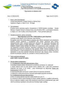 Zaproszenie do składania ofert