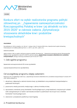 Drukuj do PDF - Ministerstwo Zdrowia