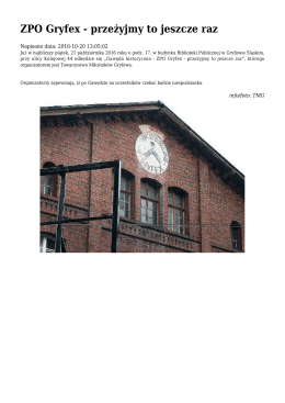 ZPO Gryfex - przeżyjmy to jeszcze raz