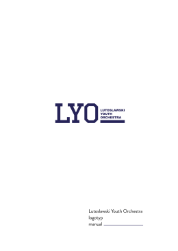 Lutoslawski Youth Orchestra logotyp manual