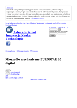 Wytrząsarki - Laboratoria.net