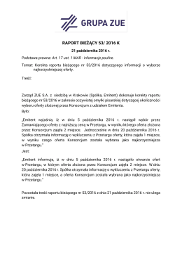raport bieżący 53/ 2016 k