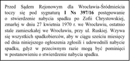 Przed Sądem Rejonowym dla Wrocławia