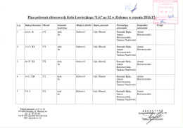 Page 1 obwód Gatunek - Prowadzący Koło Łowieckie „Lis” nr 52