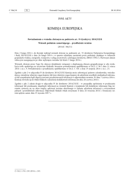 Powiadomienie o wniosku złożonym na podstawie art. 35
