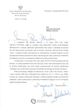 ĺ - Rzecznik Praw Dziecka