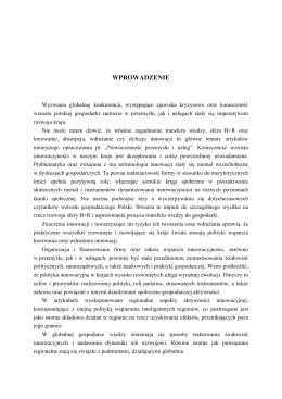 wprowadzenie - Wydział Organizacji i Zarządzania