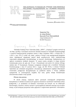 tutaj - Helsińska Fundacja Praw Człowieka
