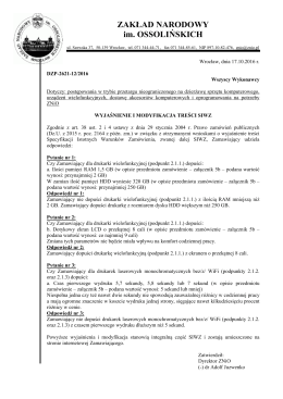 wyjasnienie treści SIWZ 17.10.2016