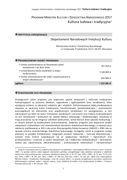 Regulamin - Ministerstwo Kultury i Dziedzictwa Narodowego