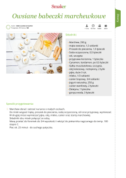 Owsiane babeczki marchewkowe