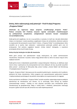 Gminy, które wykorzystują swój potencjał – Finał III edycji Programu