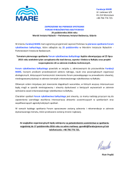 Fundacja MARE Ul. Laskowa 3/9 01
