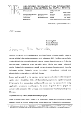 tutaj - Helsińska Fundacja Praw Człowieka