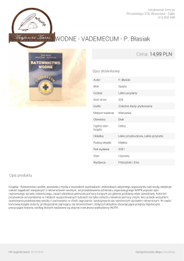 RATOWNICTWO WODNE - VADEMECUM