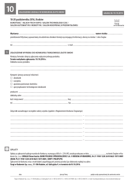 18-20 października 2016, Krak&oacute;w