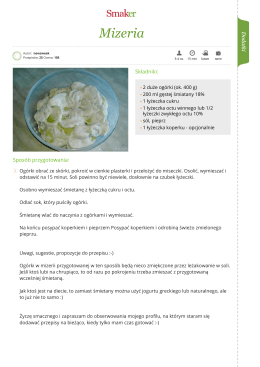 Mizeria - Smaker.pl