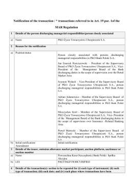 notification PKO życie