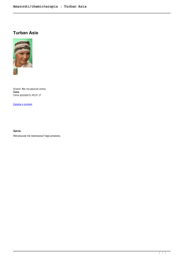 Amazonki/chemioterapia : Turban Asia