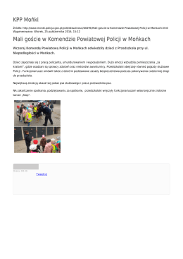 KPP Mońki Mali goście w Komendzie Powiatowej Policji w Mońkach