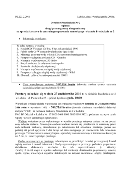 Szczeg&oacute;ły przetargu.