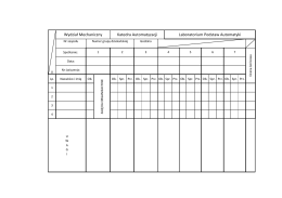 Katedra Automatyzacji Laboratorium Podstaw Automatyki Wydział