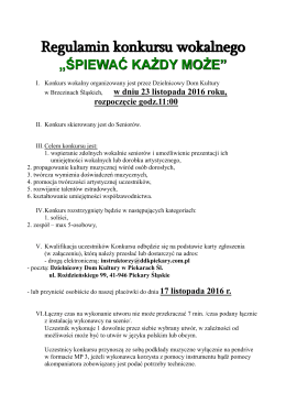 Regulamin - DDK Piekary