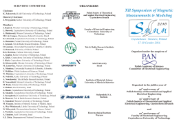 Here - XII Symposium of Magnetic Measurements and Modeling