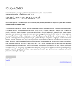 Generuj PDF - Policja Łódzka