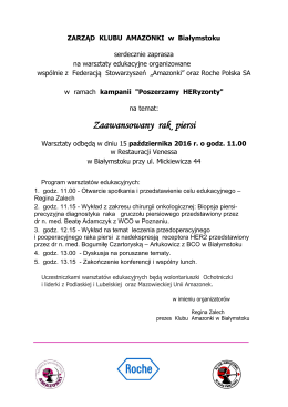 Program warsztatów edukacyjnych