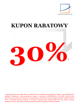 kupon rabatowy 30%