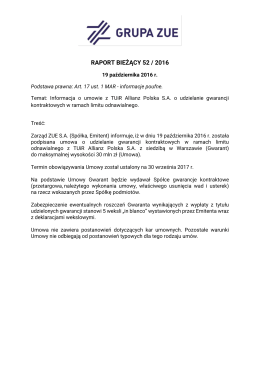 raport bieżący 52 / 2016