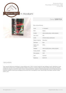 PO ZMIERZCHU - H. Murakami