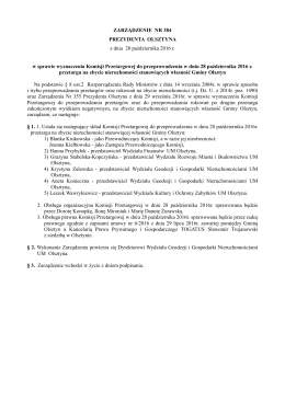Zarządzenie Nr 384 - Urząd Miasta Olsztyna