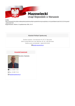 Wydział Polityki Społecznej