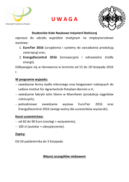 zaproszenie na wycieczkę