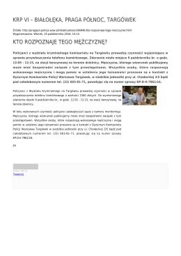 Generuj PDF - KRP VI &ndash; Białołęka, Praga P&oacute;łnoc, Targ&oacute;wek