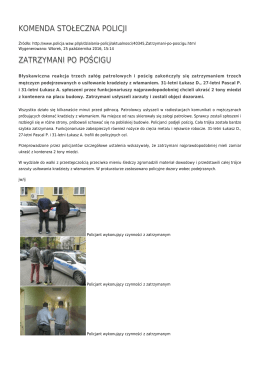 Generuj PDF - Komenda Stołeczna Policji