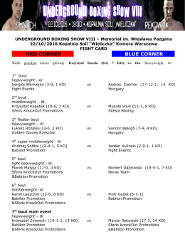 RED CORNER BLUE CORNER