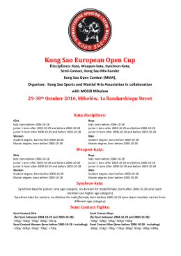 Kong Sao European Open Cup