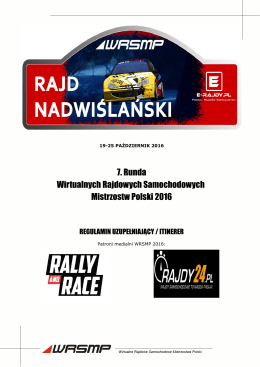 Itinerer / regulamin uzupełniający - E