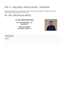 Generuj PDF - KRP VI – Białołęka, Praga Północ, Targówek