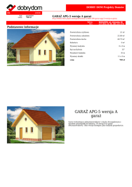 GARAŻ APG-5 wersja A garaż