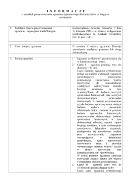 Informacje - Krajowa Izba Biegłych Rewidentów