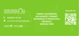 porady fachowców aktualności z branży informacje o produktach